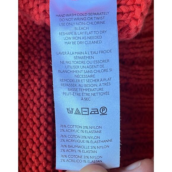 Anthropologie Maeve Orange Pullover Sweater Knit Top  Women's Size XL - Picture 6 of 11